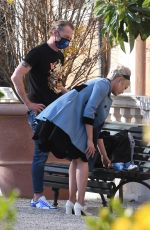 POM KLEMENTIEFF and Simon Pegg Out in Venice 11/10/2020