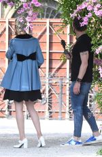 POM KLEMENTIEFF and Simon Pegg Out in Venice 11/10/2020