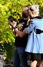 POM KLEMENTIEFF and Simon Pegg Out in Venice 11/10/2020