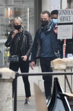 POM KLEMENTIEFF and Simon Pegg Out with Friends in Venice 10/31/2020