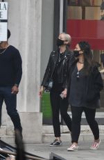 POM KLEMENTIEFF and Simon Pegg Out with Friends in Venice 10/31/2020