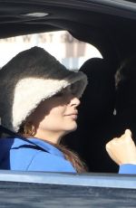 Pregnant EMILY RATAJKOWSKI Drives on Biden’s Victory Parade in West Hollywood 11/07/2020