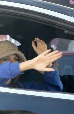 Pregnant EMILY RATAJKOWSKI Drives on Biden’s Victory Parade in West Hollywood 11/07/2020