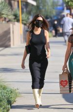 Pregnant EMILY RATAJKOWSKI in a Tight Black Dress Out in Los Angeles 11/22/2020