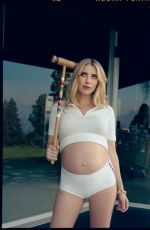 Pregnant EMMA ROBERTS in Cosmopolitan Magazine, December 2020