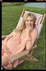 Pregnant EMMA ROBERTS in Cosmopolitan Magazine, December 2020