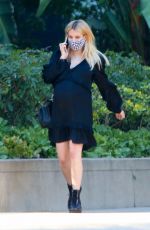 Pregnant EMMA ROBERTS Leaves a Friend