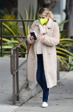 Pregnant EMMA ROBERTS Out for Morning Coffee in Los Angeles 11/23/2020