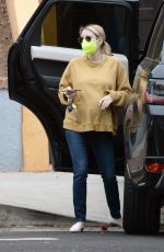 Pregnant EMMA ROBERTS Out in Los Angeles 11/232/2020