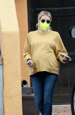 Pregnant EMMA ROBERTS Out in Los Angeles 11/232/2020