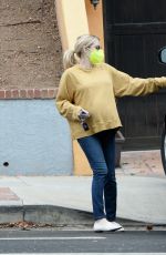 Pregnant EMMA ROBERTS Out in Los Angeles 11/232/2020