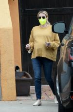 Pregnant EMMA ROBERTS Out in Los Angeles 11/232/2020