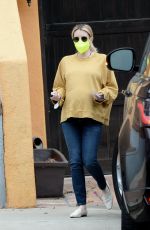 Pregnant EMMA ROBERTS Out in Los Angeles 11/232/2020