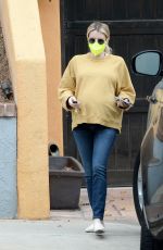 Pregnant EMMA ROBERTS Out in Los Angeles 11/232/2020