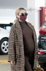 Pregnant EMMA ROBERTS Out in Los Feliz 11/09/2020