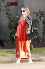 Pregnant EMMA ROBERTS Out in Los Feliz 11/14/2020
