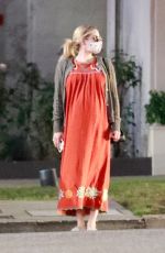 Pregnant EMMA ROBERTS Out in Los Feliz 11/14/2020