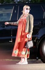 Pregnant EMMA ROBERTS Out in Los Feliz 11/14/2020