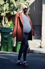 Pregnant EMMA ROBERTS Out on Tthanksgiving Day in Los Angeles 11/25/2020