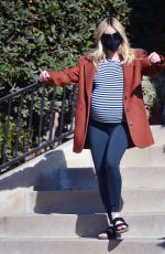Pregnant EMMA ROBERTS Out on Tthanksgiving Day in Los Angeles 11/25/2020