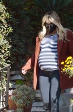 Pregnant EMMA ROBERTS Out on Tthanksgiving Day in Los Angeles 11/25/2020