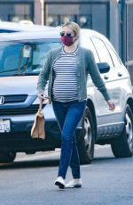 Pregnant EMMA ROBERTS Out Shopping in Los Angeles 11/09/2020