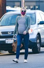 Pregnant EMMA ROBERTS Out Shopping in Los Angeles 11/09/2020