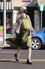 Pregnant EMMA ROBERTS Out Shopping in Los Angeles 11/13/2020