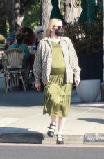 Pregnant EMMA ROBERTS Out Shopping in Los Angeles 11/13/2020