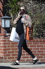 Pregnant EMMA ROBERTS Out Shopping in Los Angeles 11/19/2020