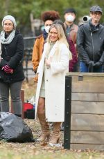 Pregnant HILARY DUFF on the Set of Younger in New York 11/17/2020