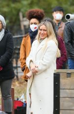Pregnant HILARY DUFF on the Set of Younger in New York 11/17/2020