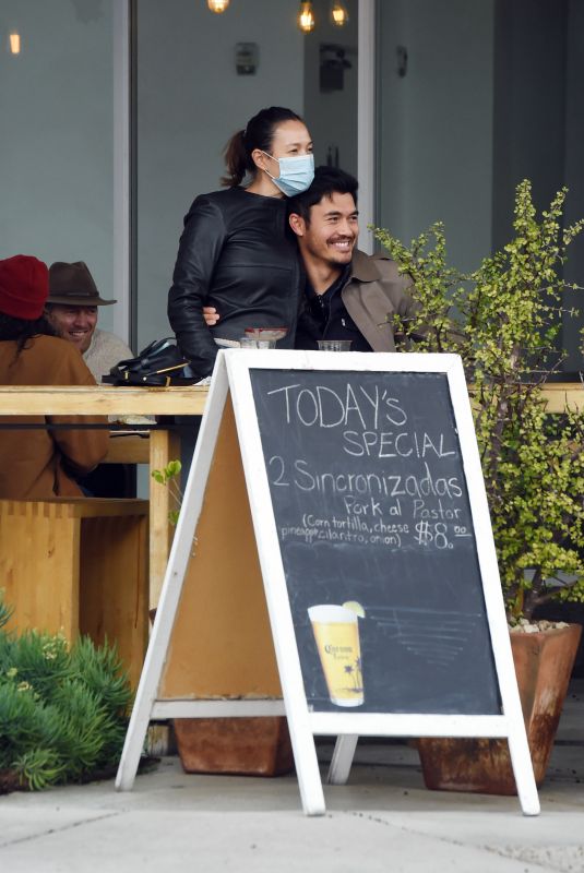 Pregnant LIV LO and Henry Golding Out in Los Angeles 11/07/2020