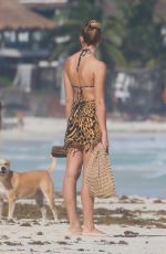 RACHEL HILBERT in Bikini at a Beach in Tulum 11/26/2020