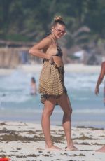 RACHEL HILBERT in Bikini at a Beach in Tulum 11/26/2020