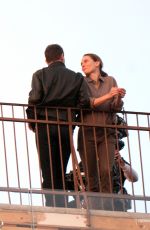REBECCA FERGUSON and Tom Cruise on the Set Mission: Imposible 7 in Venice 11/10/2020