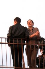 REBECCA FERGUSON and Tom Cruise on the Set Mission: Imposible 7 in Venice 11/10/2020