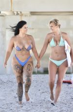 RENEE GRACIE and ELLIE JEAN COFFEY in Bikinis at a Beach on Gold Coast 11/23/2020