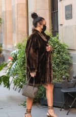RIHANNA Arrives at Nomad Sky Bar in Los Angeles 10/31/2020