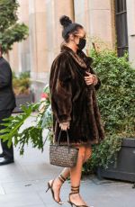 RIHANNA Arrives at Nomad Sky Bar in Los Angeles 10/31/2020