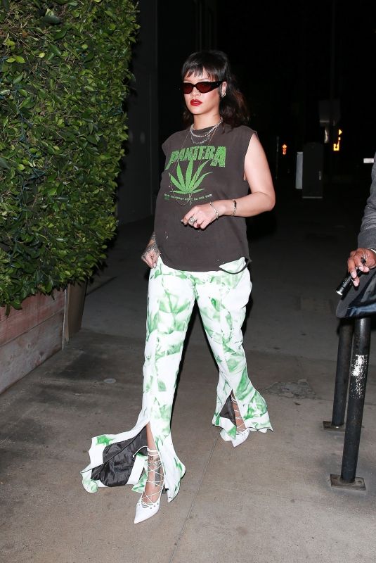 RIHANNA Out for Dinner at Giorgio Baldi in Santa Monica 11/17/2020