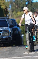 ROBIN WRIGHT and Clement Giraudet Out Bike Riding in Los Angeles 11/28/2020