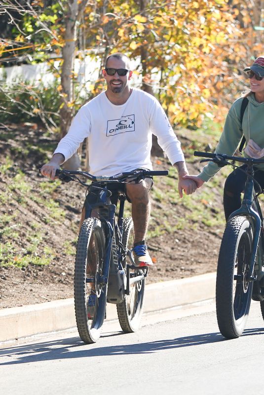ROBIN WRIGHT and Clement Giraudet Out Bike Riding in Los Angeles 11/28/2020