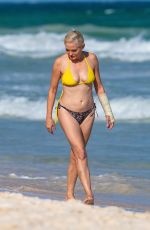 ROSE MCGOWAN in Bikini at a Beach in Tulum 11/23/2020