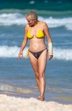 ROSE MCGOWAN in Bikini at a Beach in Tulum 11/23/2020