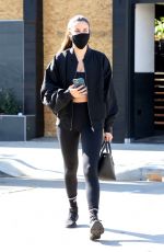SARA SAMPAIO Arrives at Dogpound Gym in West Hollywood 11/18/2020