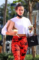 SARA SAMPAIO Leaves Dogpound Gym in Los Angeles 11/12/2020