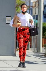SARA SAMPAIO Leaves Dogpound Gym in Los Angeles 11/12/2020