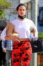 SARA SAMPAIO Leaves Dogpound Gym in Los Angeles 11/12/2020
