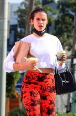 SARA SAMPAIO Leaves Dogpound Gym in Los Angeles 11/12/2020
